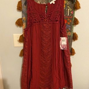 Brand new burgundy colored cocktail dress